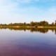 Sur 5 km de long pour 800 m de large, séparé de l’océan par un interminable cordon dunaire planté de filaos, le Lac Rose ou Lac Retba, est l’une des principales attractions touristiques du Sénégal.